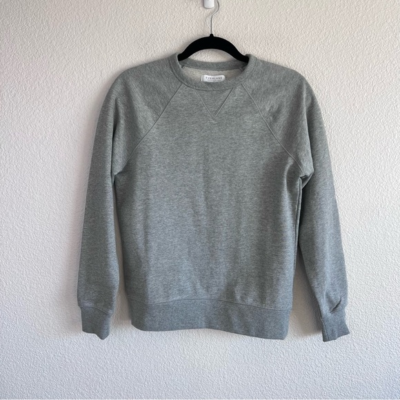 Everlane The Unisex French Terry Crew Heathered Grey - Picture 1 of 10